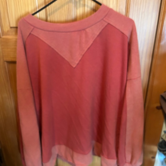 POL Tops - POL Women's Warm Coral Sweatshirt